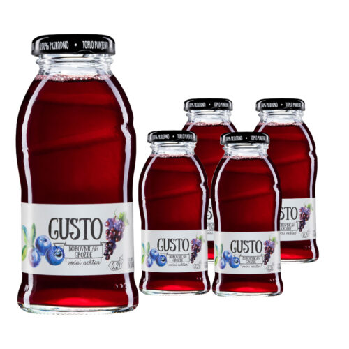 GUSTO Blueberry Juice 0.2L X 24