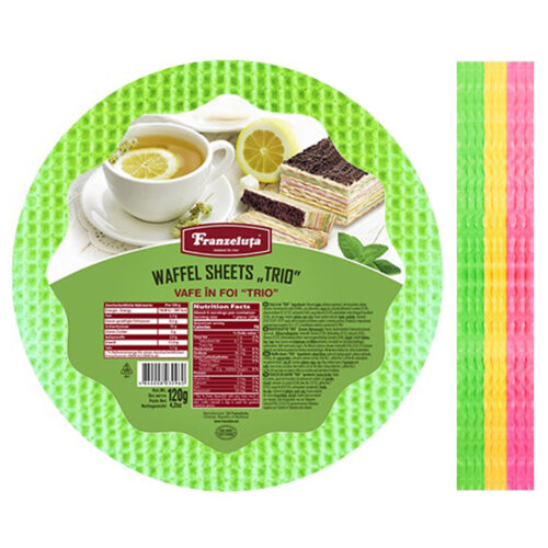 FRANZ Round Waffel Sheets Trio 120G
