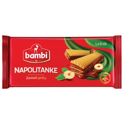 BAMBI Wafers Hazelnut 185G